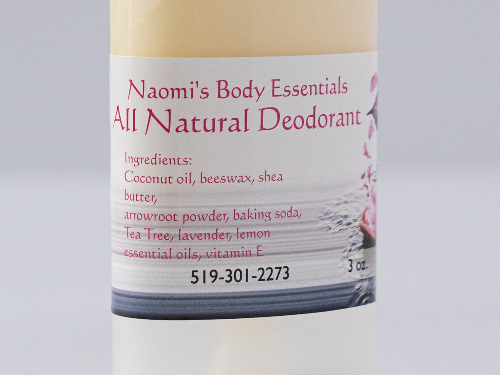 All Natural Deodorant. Aluminum Free