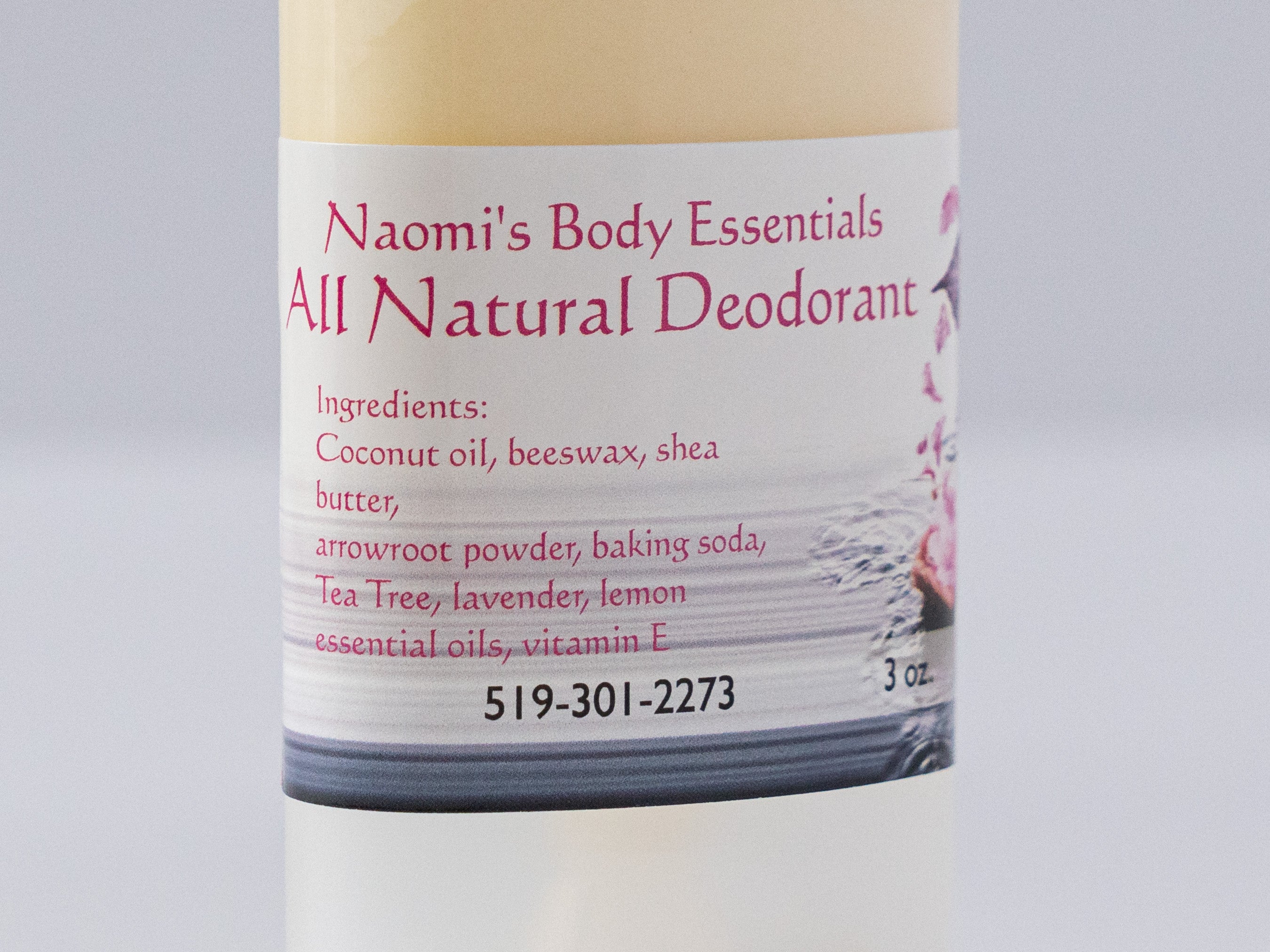 All Natural Deodorant. Aluminum Free